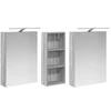 Vonios spintos komplektas su lentyna 3 pcs 130 x 14,5 x 70 cm