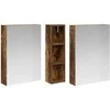 Vonios spintos komplektas su lentyna 3 pcs 120 x 14,5 x 70 cm