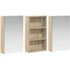 Vonios spintos komplektas su lentyna 3 pcs 90 x 10,5 x 50 cm