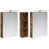 Vonios spintos komplektas su lentyna 3 pcs 120 x 14,5 x 70 cm