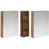 Vonios spintos komplektas su lentyna 3 pcs 120 x 14,5 x 70 cm