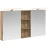 Vonios spintos komplektas su lentyna 3 pcs 130 x 14,5 x 70 cm