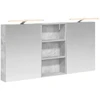 Vonios spintos komplektas su lentyna 3 pcs 140 x 14,5 x 70 cm
