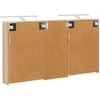 Vonios spintos komplektas su lentyna 3 pcs 130 x 14,5 x 70 cm