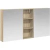 Vonios spintos komplektas su lentyna 3 pcs 130 x 14,5 x 70 cm