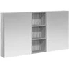 Vonios spintos komplektas su lentyna 3 pcs 130 x 14,5 x 70 cm
