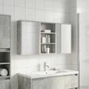Vonios spintos komplektas su lentyna 3 pcs 126 x 16 x 62.5 cm