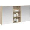 Vonios spintos komplektas su lentyna 3 pcs 140 x 14,5 x 70 cm