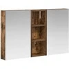 Vonios spintos komplektas su lentyna 3 pcs 80 x 10,5 x 50 cm