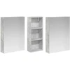 Vonios spintos komplektas su lentyna 3 pcs 130 x 14,5 x 70 cm