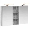 Vonios spintos komplektas su lentyna 3 pcs 80 x 10,5 x 50 cm