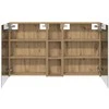 Vonios spintos komplektas su lentyna 3 pcs 120 x 14,5 x 70 cm