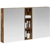 Vonios spintos komplektas su lentyna 3 pcs 120 x 14,5 x 70 cm