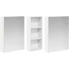 Vonios spintos komplektas su lentyna 3 pcs 130 x 14,5 x 70 cm