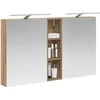 Vonios spintos komplektas su lentyna 3 pcs 120 x 14,5 x 70 cm