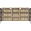 Vonios spintos komplektas su lentyna 3 pcs 140 x 14,5 x 70 cm