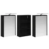 Vonios spintos komplektas su lentyna 3 pcs 126 x 16 x 62.5 cm