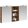 Vonios spintos komplektas su lentyna 3 pcs 140 x 14,5 x 70 cm