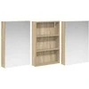 Vonios spintos komplektas su lentyna 3 pcs 120 x 10,5 x 60,5 cm