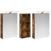 Vonios spintos komplektas su lentyna 3 pcs 130 x 14,5 x 70 cm