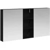 Vonios spintos komplektas su lentyna 3 pcs 130 x 14,5 x 70 cm