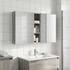 Vonios spintos komplektas su lentyna 3 pcs 120 x 14,5 x 70 cm