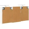 Vonios spintos komplektas su lentyna 3 pcs 126 x 16 x 62.5 cm