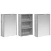Vonios spintos komplektas su lentyna 3 pcs 126 x 16 x 62.5 cm