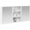 Vonios spintos komplektas su lentyna 3 pcs 126 x 16 x 62.5 cm