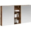 Vonios spintos komplektas su lentyna 3 pcs 130 x 14,5 x 70 cm