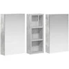 Vonios spintos komplektas su lentyna 3 pcs 80 x 10,5 x 50 cm