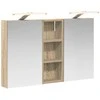 Vonios spintos komplektas su lentyna 3 pcs 80 x 10,5 x 50 cm
