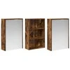 Vonios spintos komplektas su lentyna 3 pcs 126 x 16 x 62.5 cm