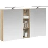 Vonios spintos komplektas su lentyna 3 pcs 120 x 14,5 x 70 cm