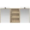 Vonios spintos komplektas su lentyna 3 pcs 126 x 16 x 62.5 cm