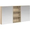 Vonios spintos komplektas su lentyna 3 pcs 140 x 14,5 x 70 cm