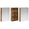 Vonios spintos komplektas su lentyna 3 pcs 140 x 14,5 x 70 cm