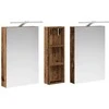 Vonios spintos komplektas su lentyna 3 pcs 100 x 10,5 x 60,5 cm