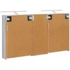 Vonios spintos komplektas su lentyna 3 pcs 130 x 14,5 x 70 cm