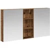 Vonios spintos komplektas su lentyna 3 pcs 130 x 14,5 x 70 cm