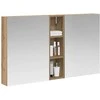 Vonios spintos komplektas su lentyna 3 pcs 120 x 14,5 x 70 cm