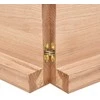 Vonios stalviršis, šviesiai rudas, 140x50x(2-6)cm, mediena