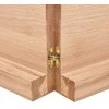 Vonios stalviršis, šviesiai rudas, 160x50x(2-6)cm, mediena
