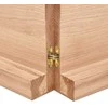 Vonios stalviršis, šviesiai rudas, 180x50x(2-6)cm, mediena