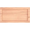 Vonios stalviršis, šviesiai rudas, 60x30x(2–6)cm, mediena