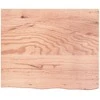 Vonios stalviršis, šviesiai rudas, 60x50x(2-6) cm, mediena