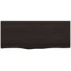 Vonios stalviršis, tamsiai rudas, 100x40x(2-6)cm, mediena