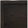 Vonios stalviršis, tamsiai rudas, 100x40x(2-6)cm, mediena