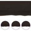 Vonios stalviršis, tamsiai rudas, 100x50x(2-6)cm, mediena