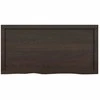 Vonios stalviršis, tamsiai rudas, 100x50x(2-6)cm, mediena